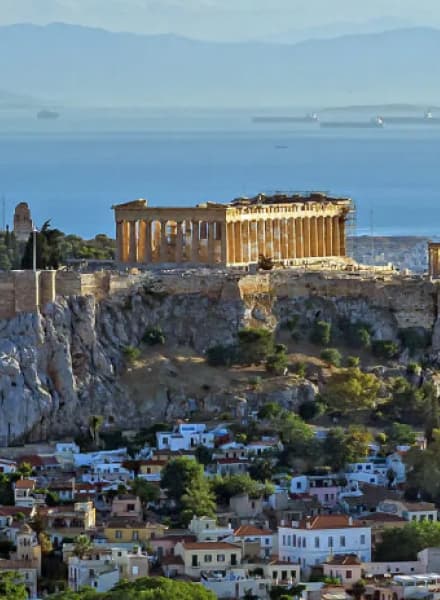 A scenic Greek landscape