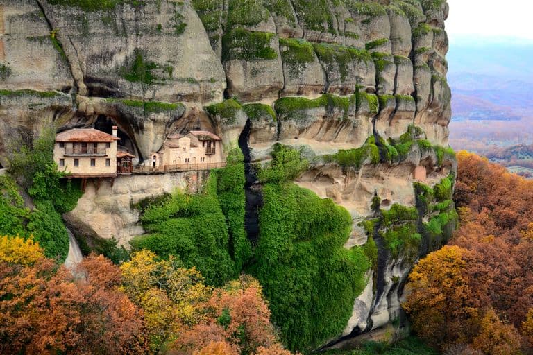 Greek architecture overlooking the sea